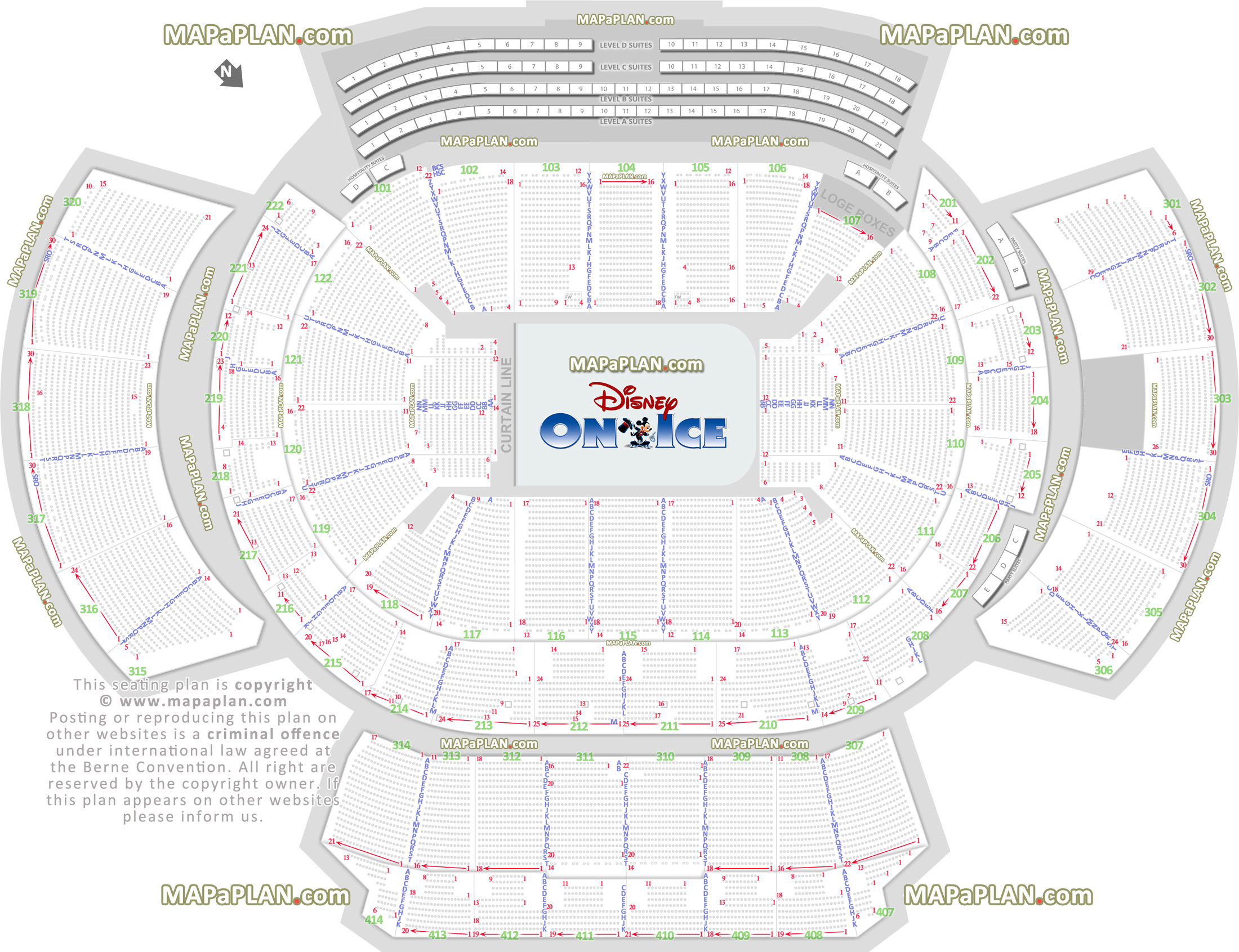 disney ice show mezzanine terrace seating arrangement review diagram best seat finder chart precise aisle numbering location data Atlanta State Farm Arena seating chart