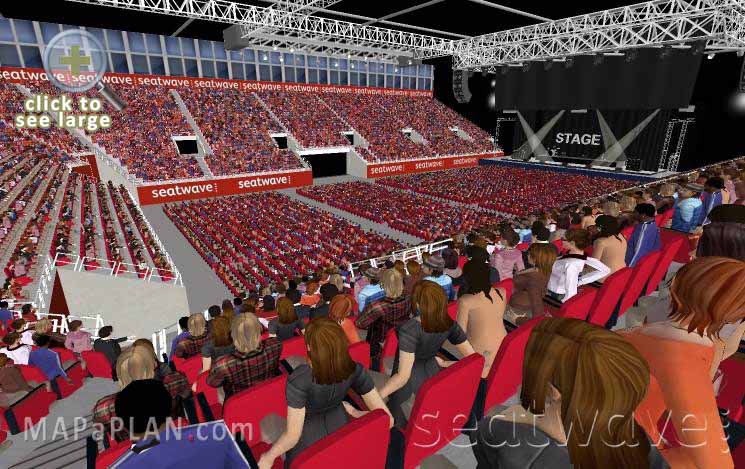 Block 6 Row K Inside live performance Birmingham Resorts World Arena NEC seating plan