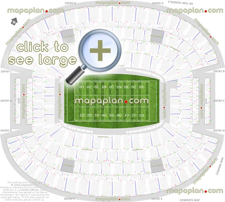 dallas cowboys stadium football plan nfl ncaa college games arena diagram individual find seat locator seats row best seats rows numbered hall fame main mezzanine upper concourse club level sections 101 102 103 106 107 108 109 110 111 112 113 114 115 118 119 120 121 122 123 124 125 126 127 143 144 Dallas Cowboys AT&T Stadium seating chart