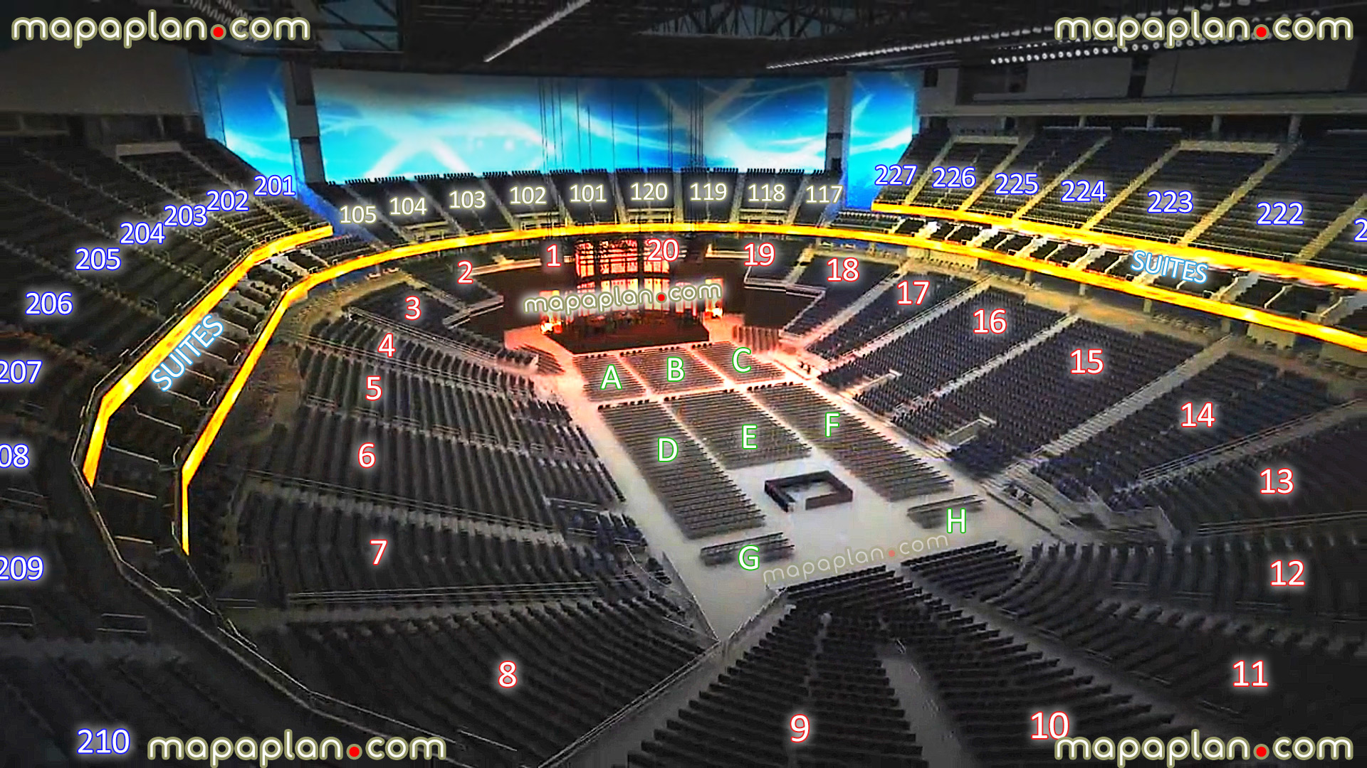 T Mobile Arena Seating Map Maping Resources