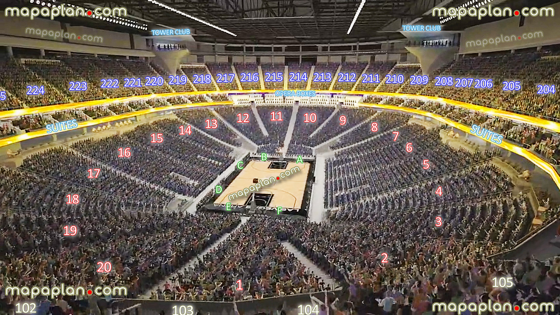 view section 103 row m seat 1 basketball arena stadium panorama courtside vip seats opera boxes sky tower clubs best sections guide 1 2 3 4 5 6 7 8 9 10 11 12 13 14 15 16 17 18 19 20 Las Vegas T-Mobile Arena Las Vegas T-Mobile Arena seating chart