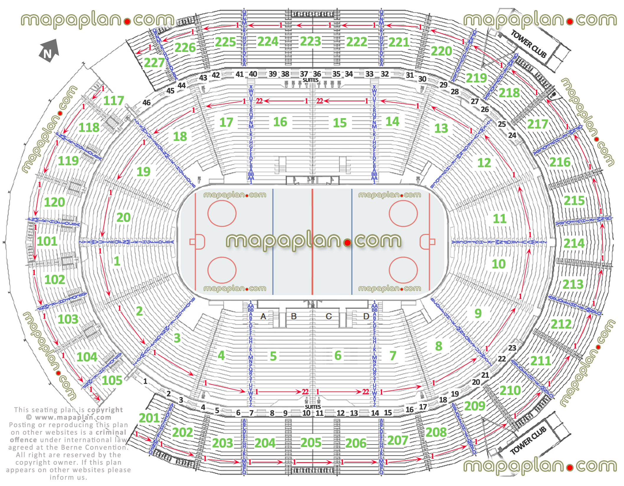 ice hockey games las vegas nv usa detailed seating capacity arrangement nhl arena row numbers layout lower upper level lounges main entrance gate exits map west east south north detailed fully seated chart setup standing room only sro areas wheelchair disabled handicap accessible seats plan Las Vegas T-Mobile Arena Las Vegas T-Mobile Arena seating chart