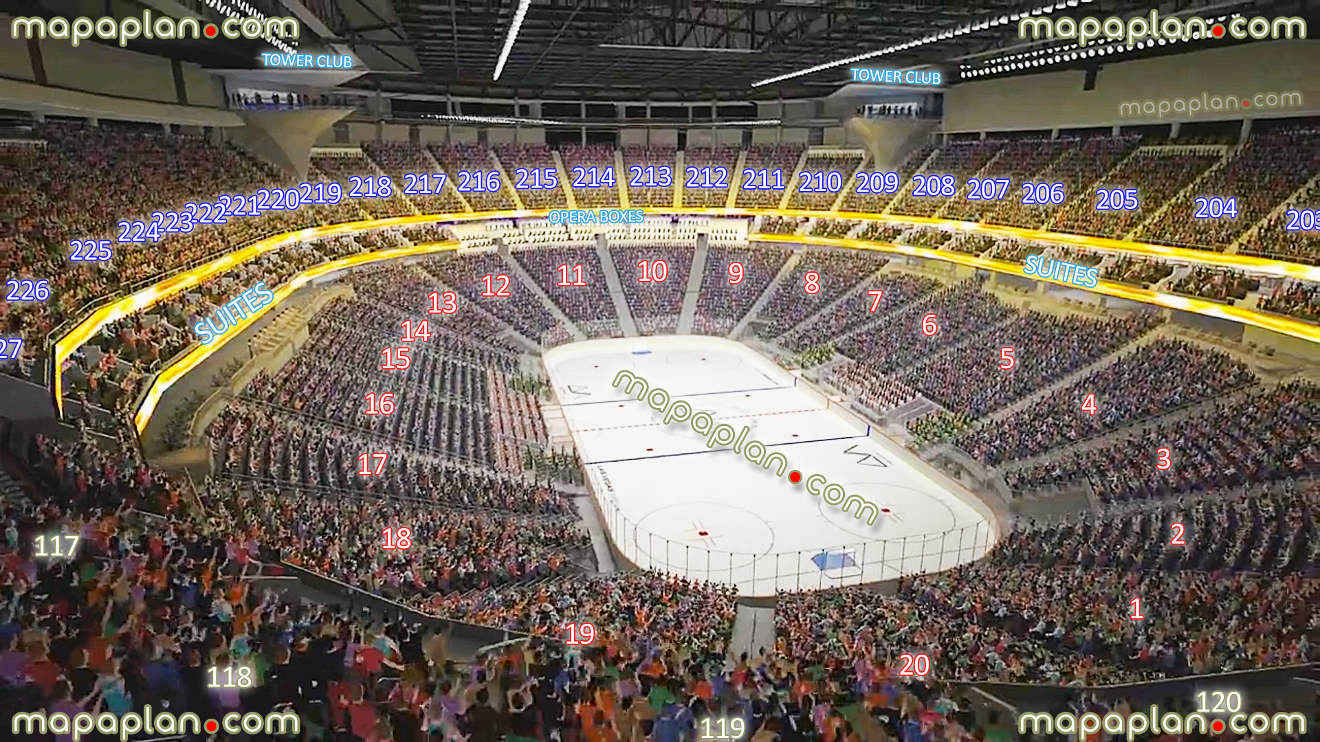 view section 119 row k seat 12 lv nhl hockey team interactive 3d virtual tour photo review players boxes penalty sideline baseline corner goal opera boxes lower upper level sections Las Vegas T-Mobile Arena Las Vegas T-Mobile Arena seating chart