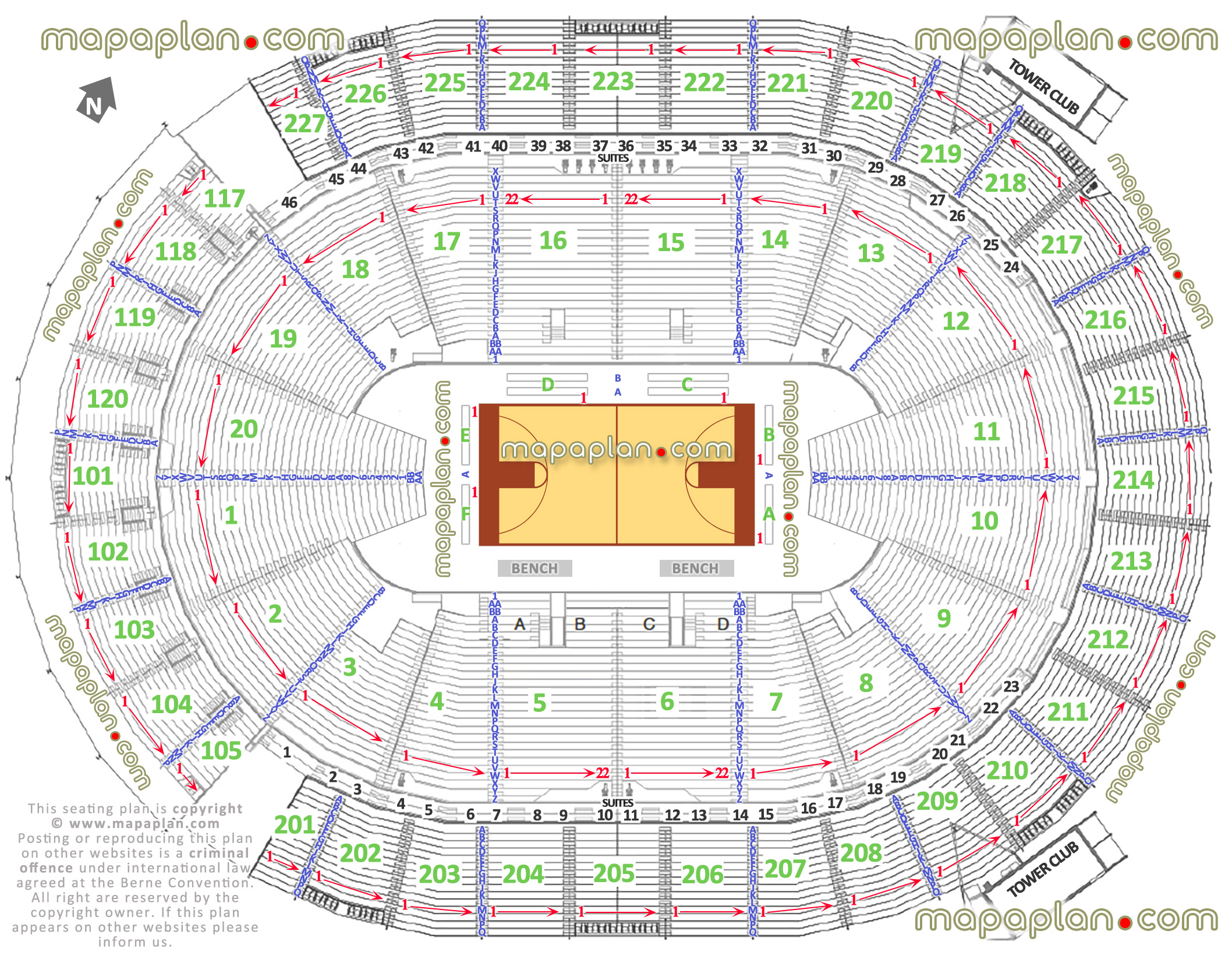 Key Arena Seating Chart With Seat Numbers Elcho Table