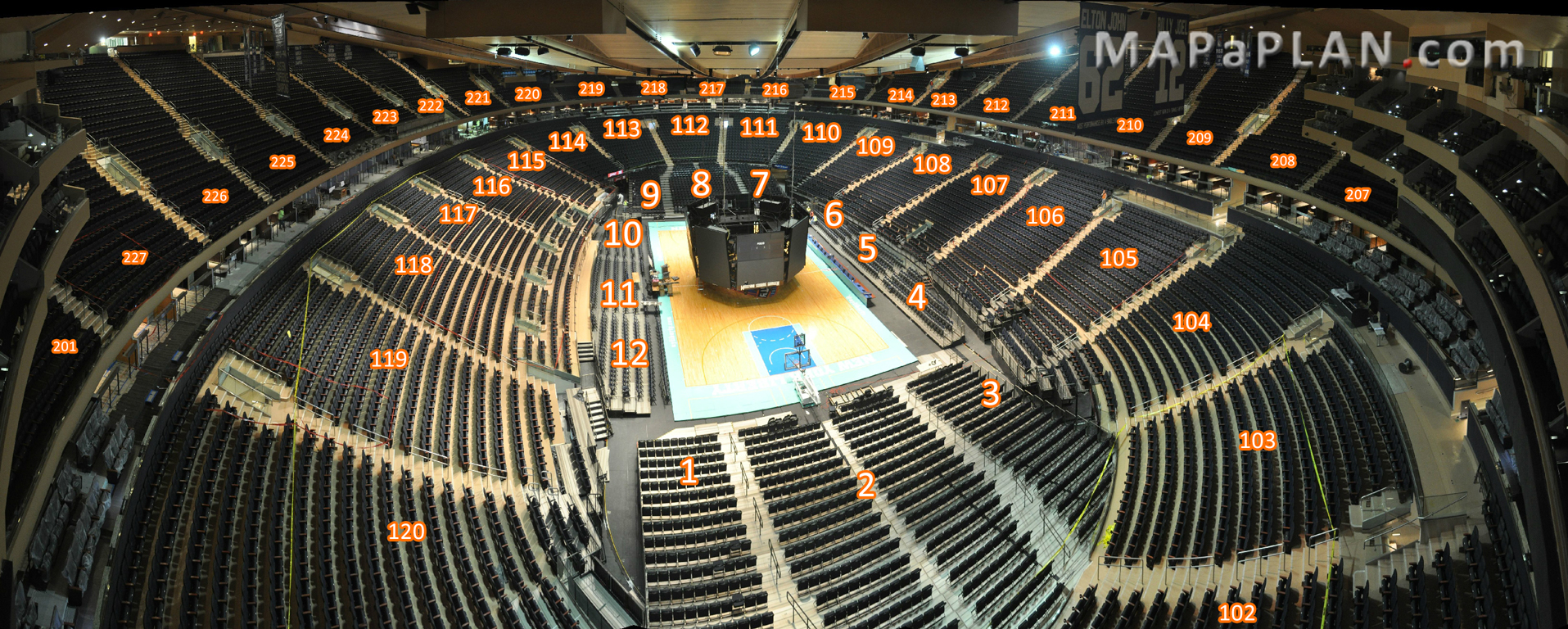 Madison Square Garden Seating Chart Interactive 3d Panoramic Photo Mapaplan Com