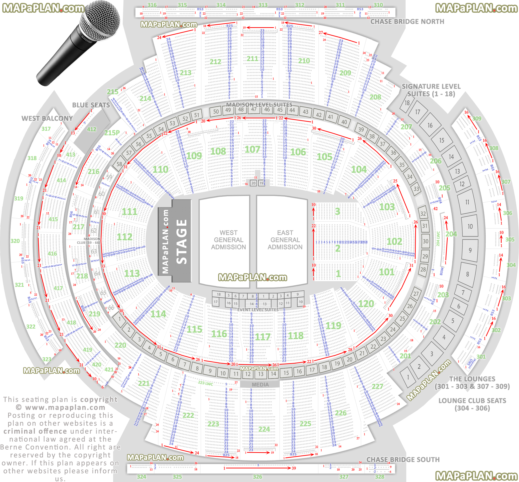 Madison Square Garden seating chart Concert general admission