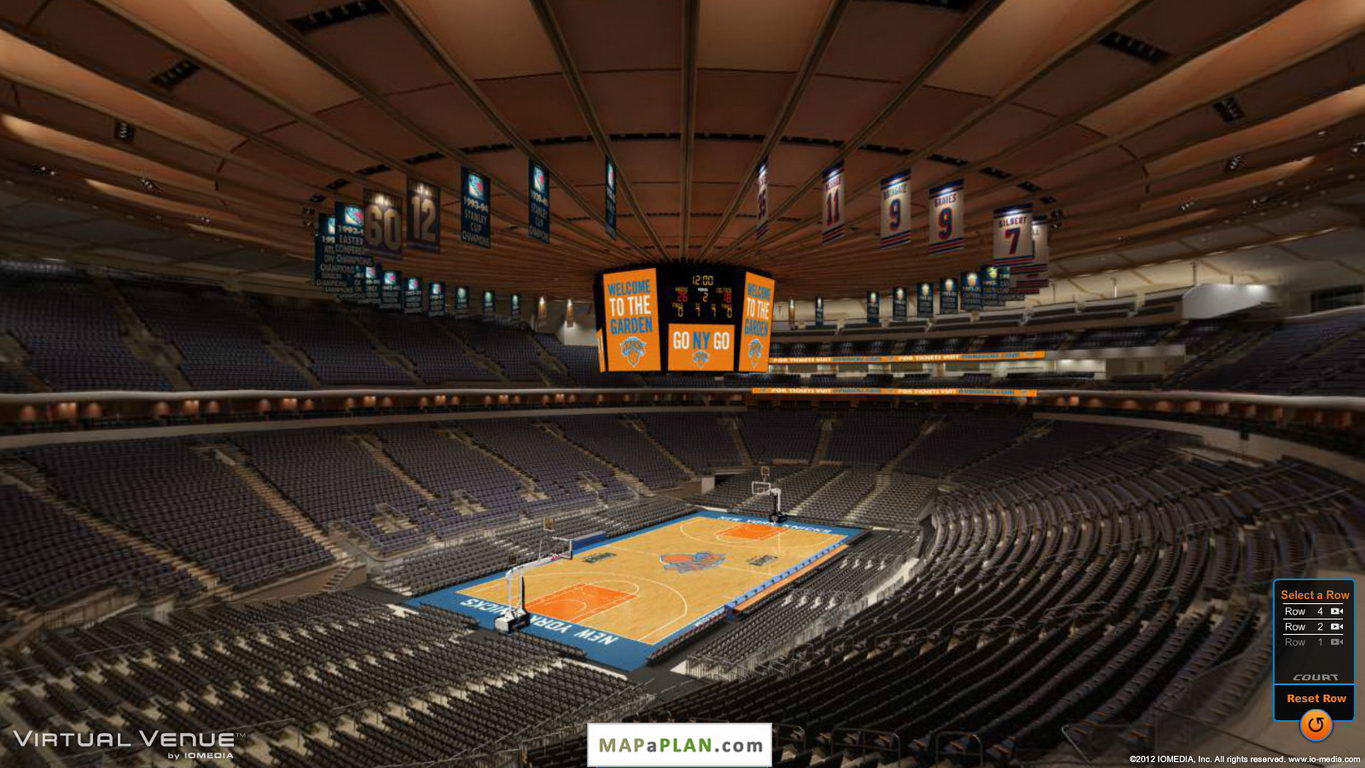 Madison Square Garden seating chart Detailed seat numbers