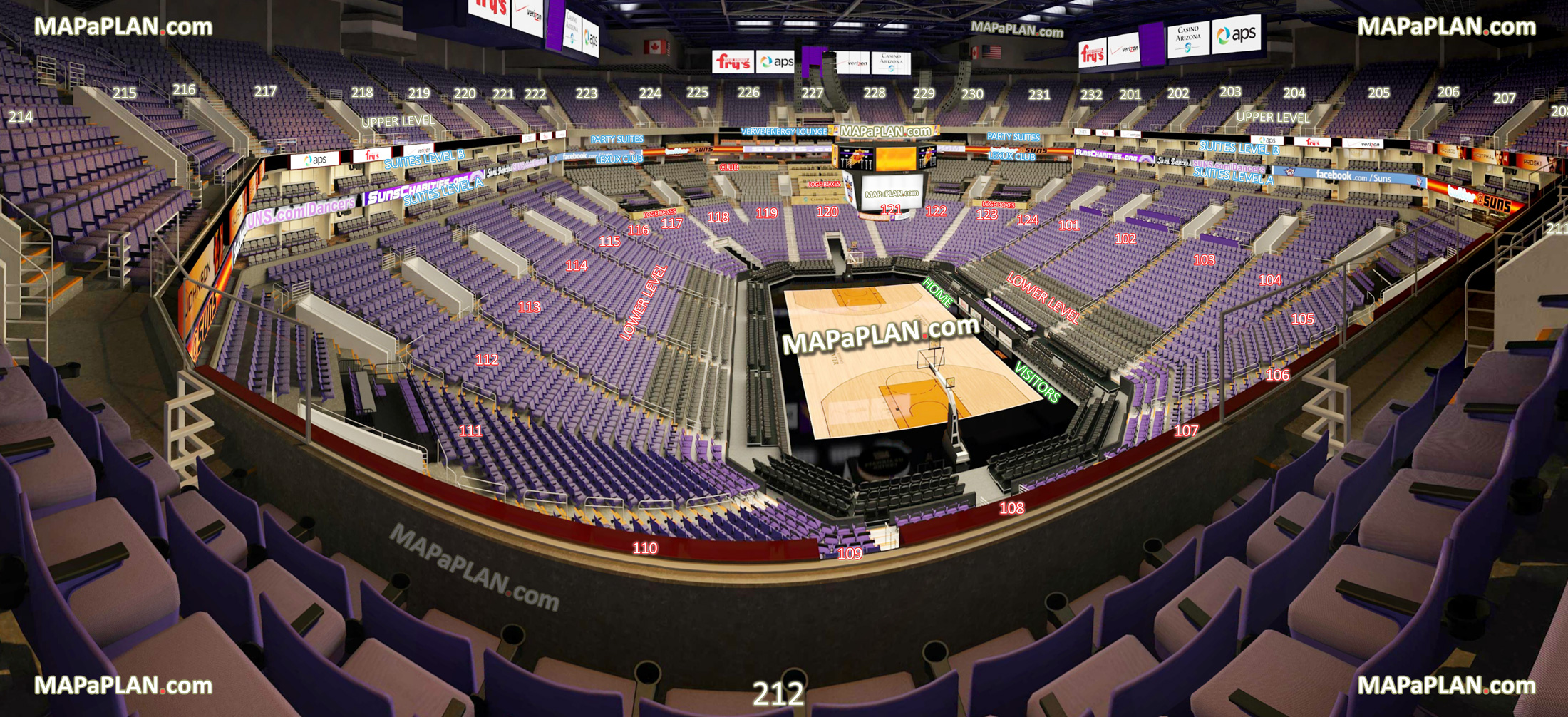 Phoenix Suns Arena Seating View Phoenix Mercury Wnba Game Phoenix