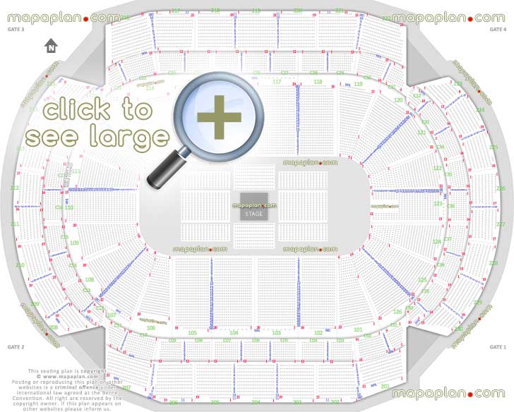 Xcel Energy Center seat & row numbers detailed seating chart, Saint