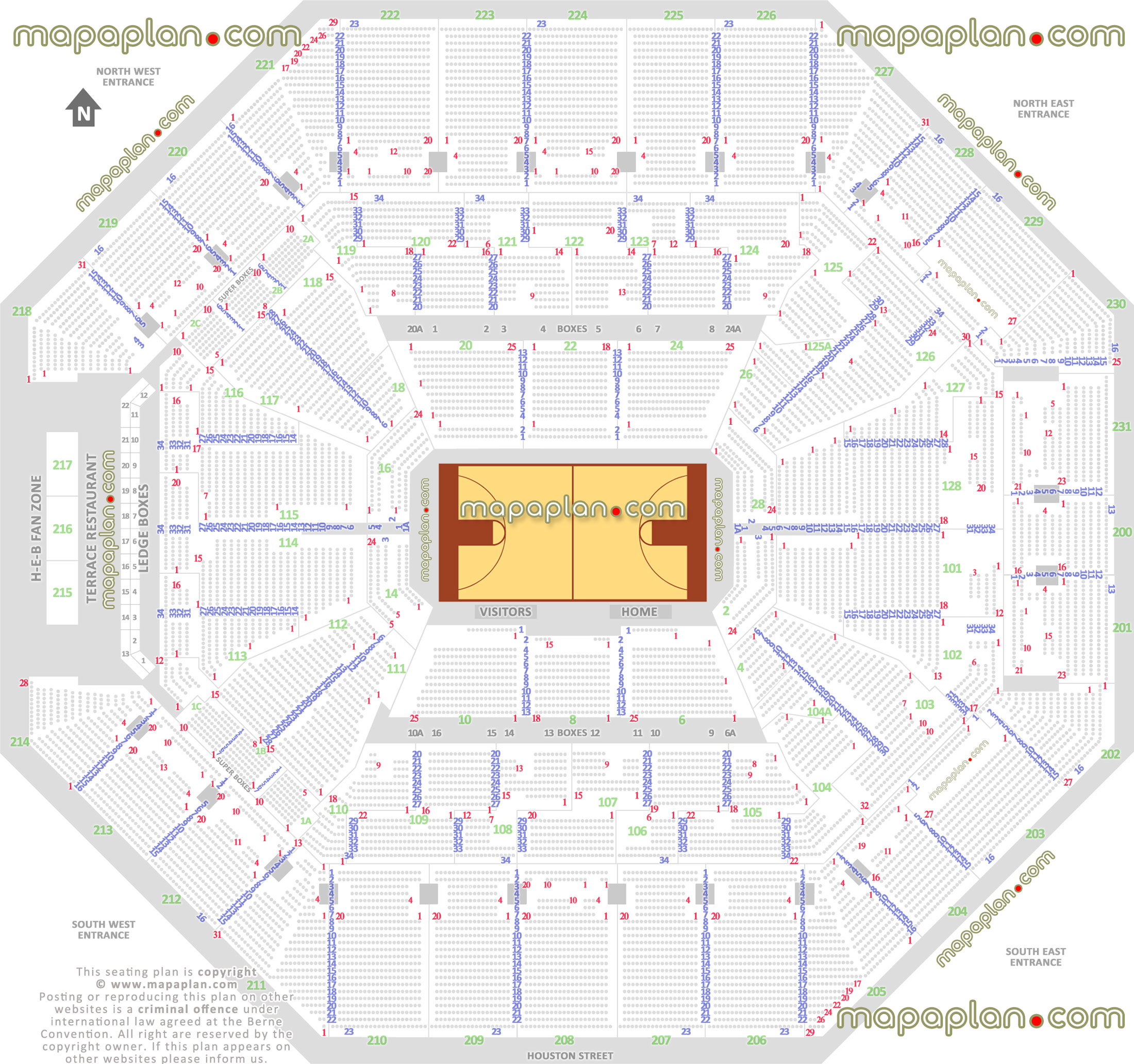 san antonio spurs basketball game arena stadium diagram individual find seat locator how many seats row how seats rows numbered courtside sections 2 4 6 8 10 12 14 16 18 20 22 24 26 28 San Antonio Frost Bank Center seating chart