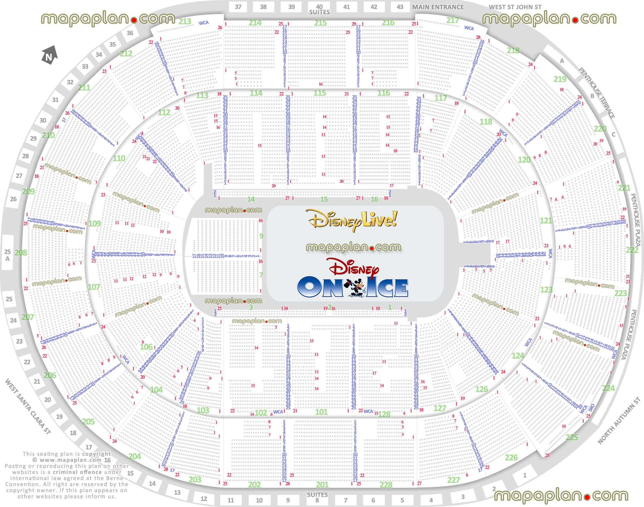 San Jose Sharks Seating Chart With Rows Elcho Table