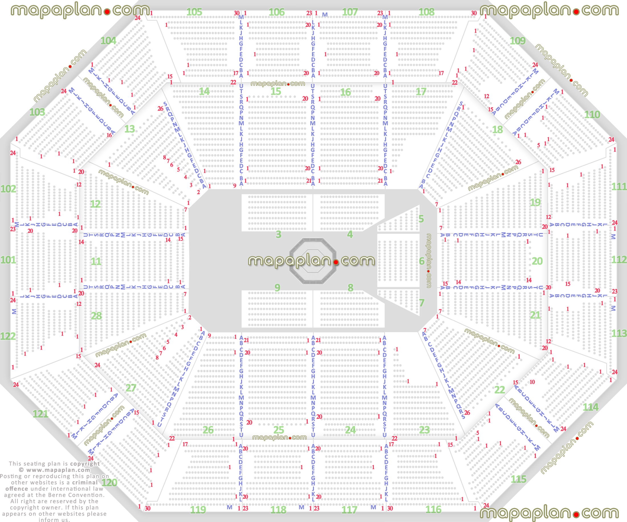 ufc mma fights boxing match events detailed fully seated chart setup viewer standing room only sro area wheelchair disabled handicap accessible seats Uncasville Mohegan Sun Arena seating chart