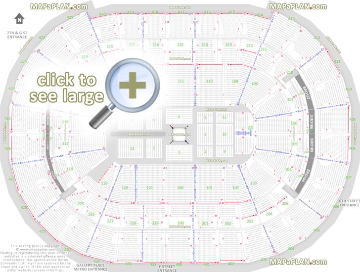 wwe live wrestling boxing events ring configuration row letters good bad seats Washington DC Capital One Arena Center seating chart