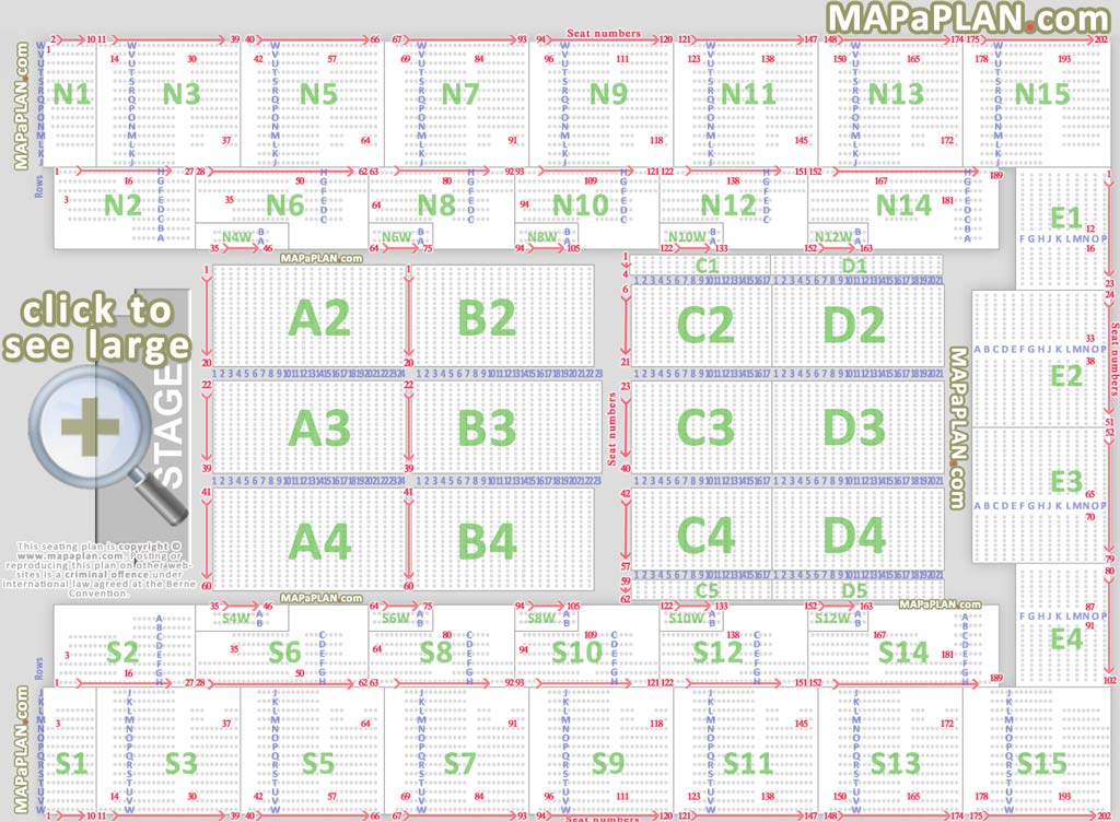 Sse Wembley Arena London Seat Numbers Detailed Seating Plan Mapaplan Com