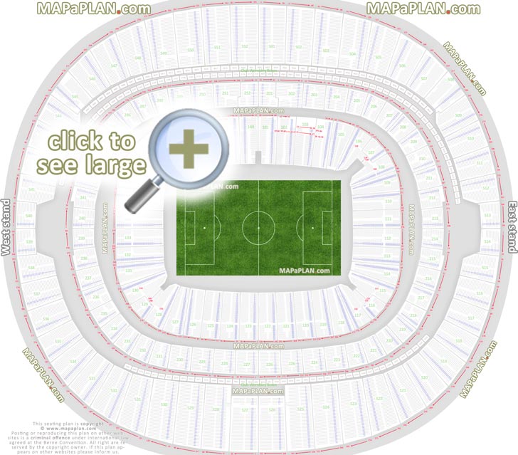 Wembley Stadium Seating Plan Detailed Seat Numbers Mapaplan Com