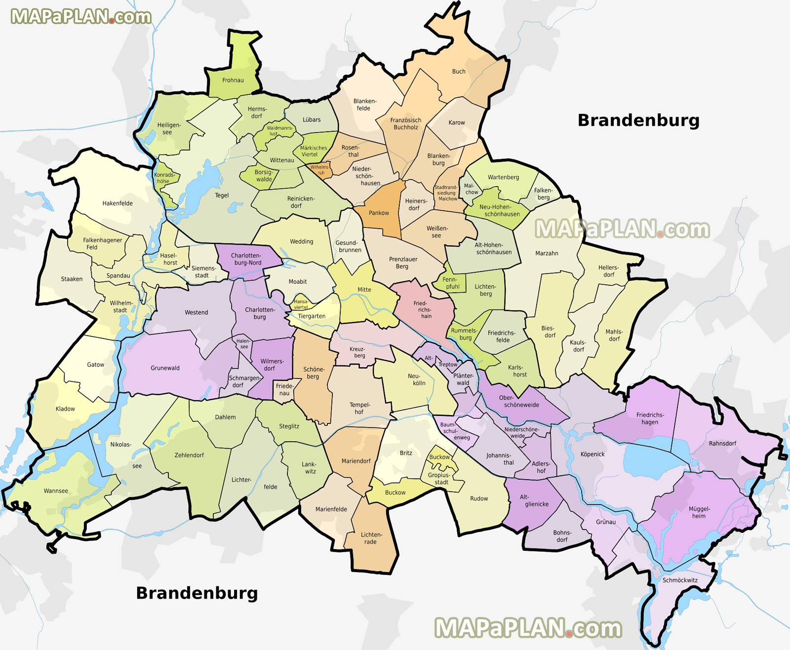 Phoenix Neighbourhoods Map