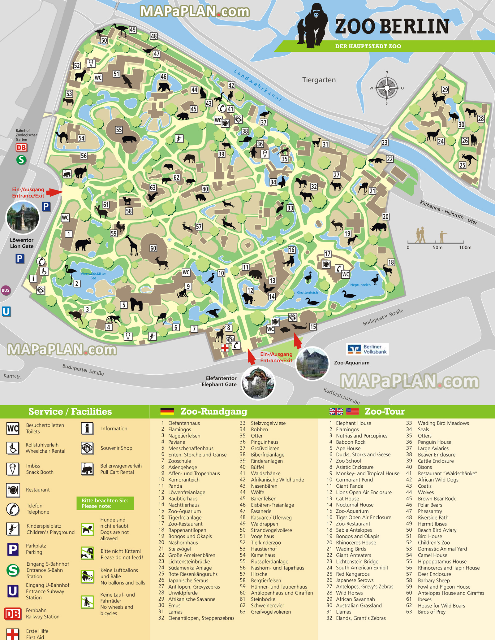 Zoo Karte Berlin | goudenelftal