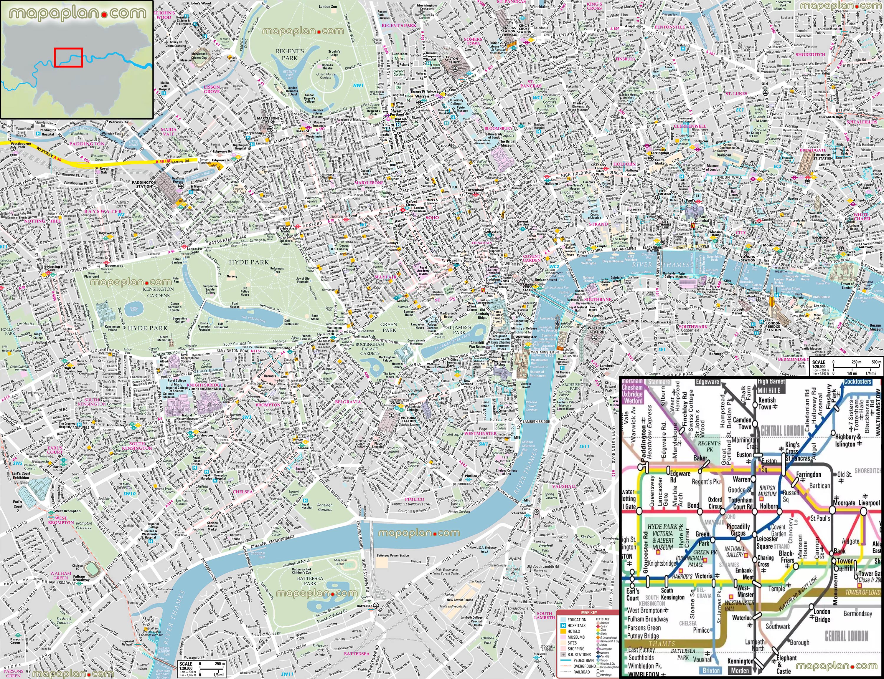 City Map Of London Uk ~ AFP CV