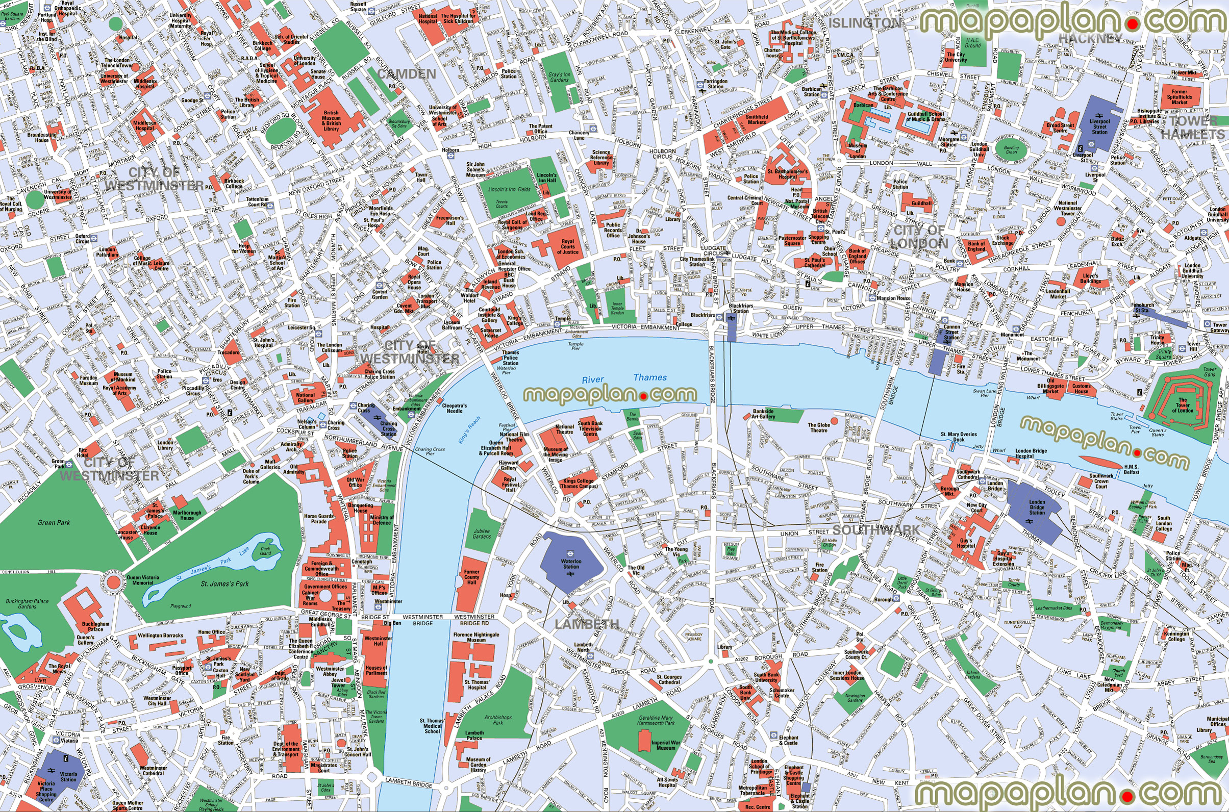 London Top Tourist Attractions Map Riset
