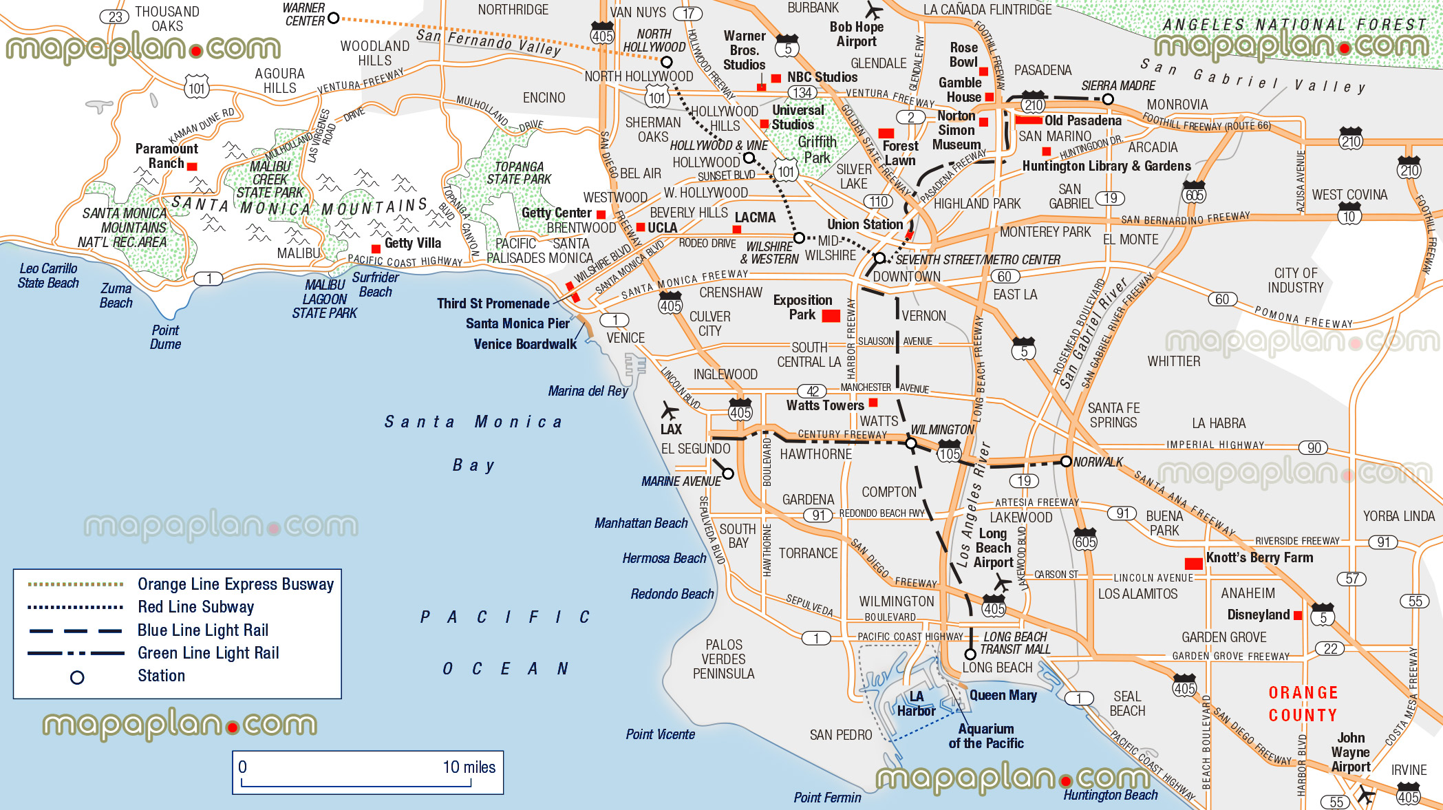 los-angeles-map-los-angeles-city-centre-neighborhoods-free-travel