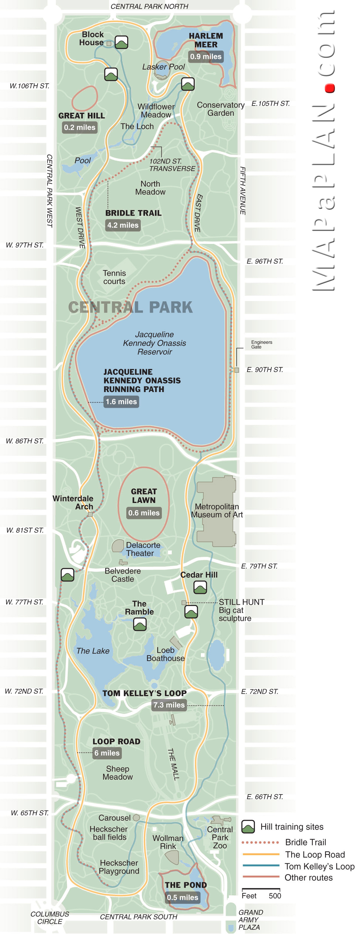 Detailed Central Park Nyc Map Minimalistisches Interieur