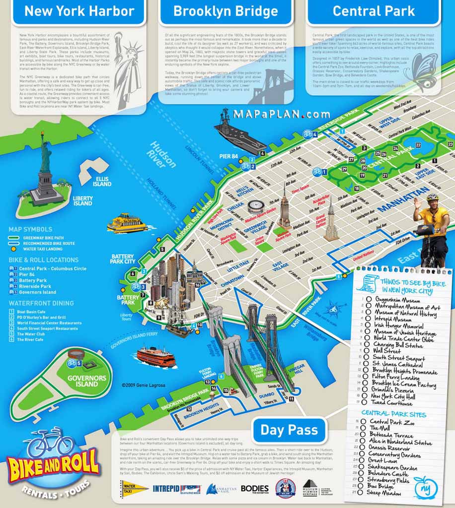 New York Top Attractions Map