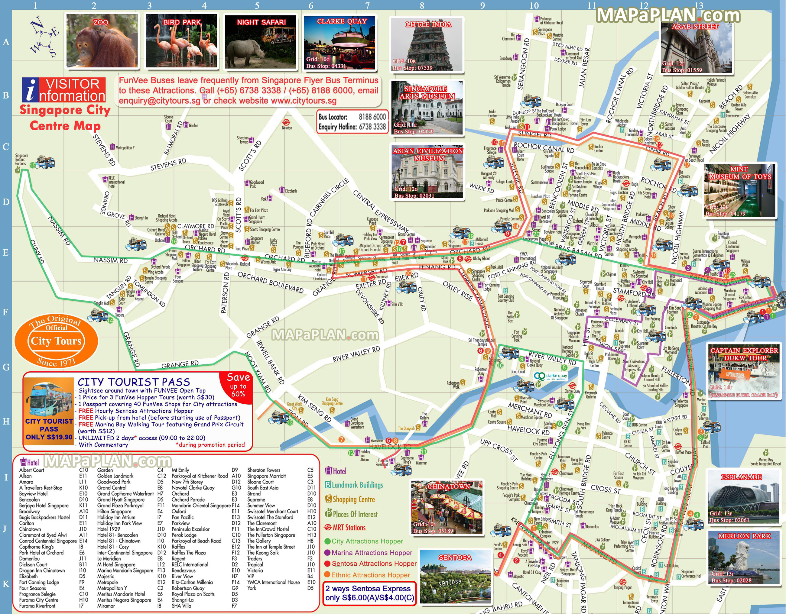 Singapur Straßenkarte pdf