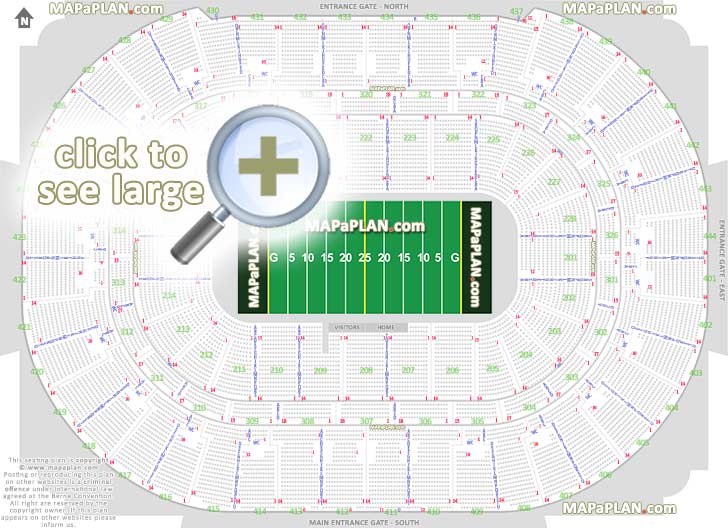 Big House Seating Chart With Row Numbers Two Birds Home