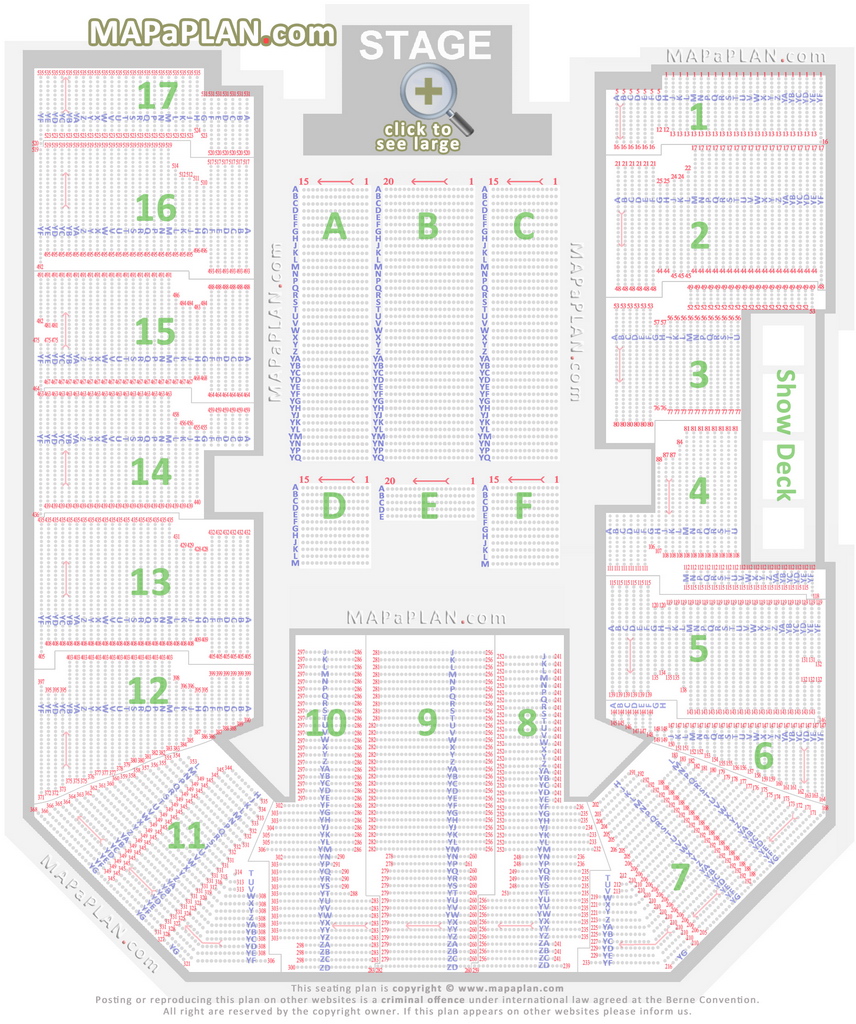 Resorts World Arena Birmingham Seating Map