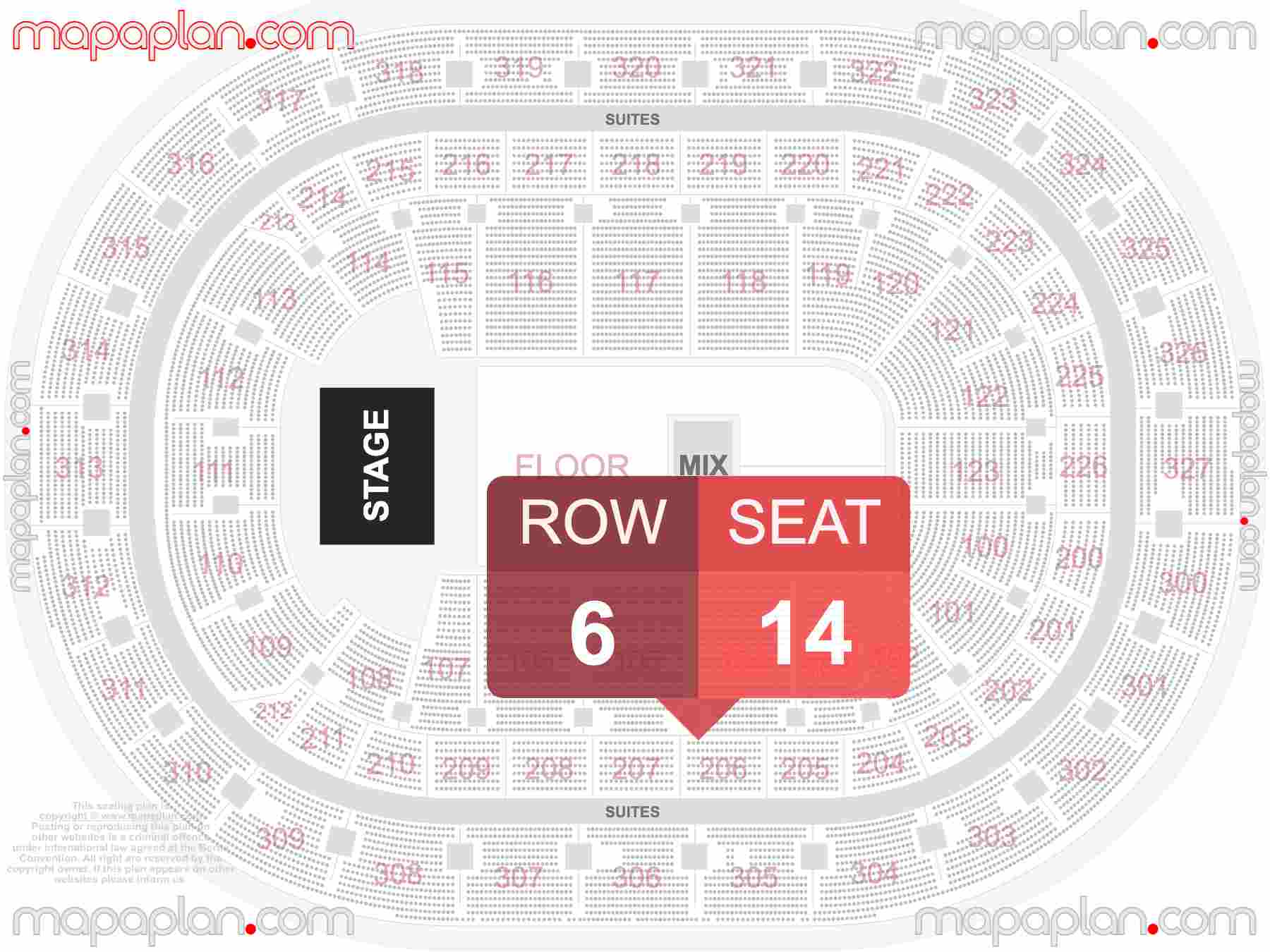 Buffalo KeyBank Center seating chart Concert with floor general admission standing room only seating plan - Interactive map to find best seat and row numbers