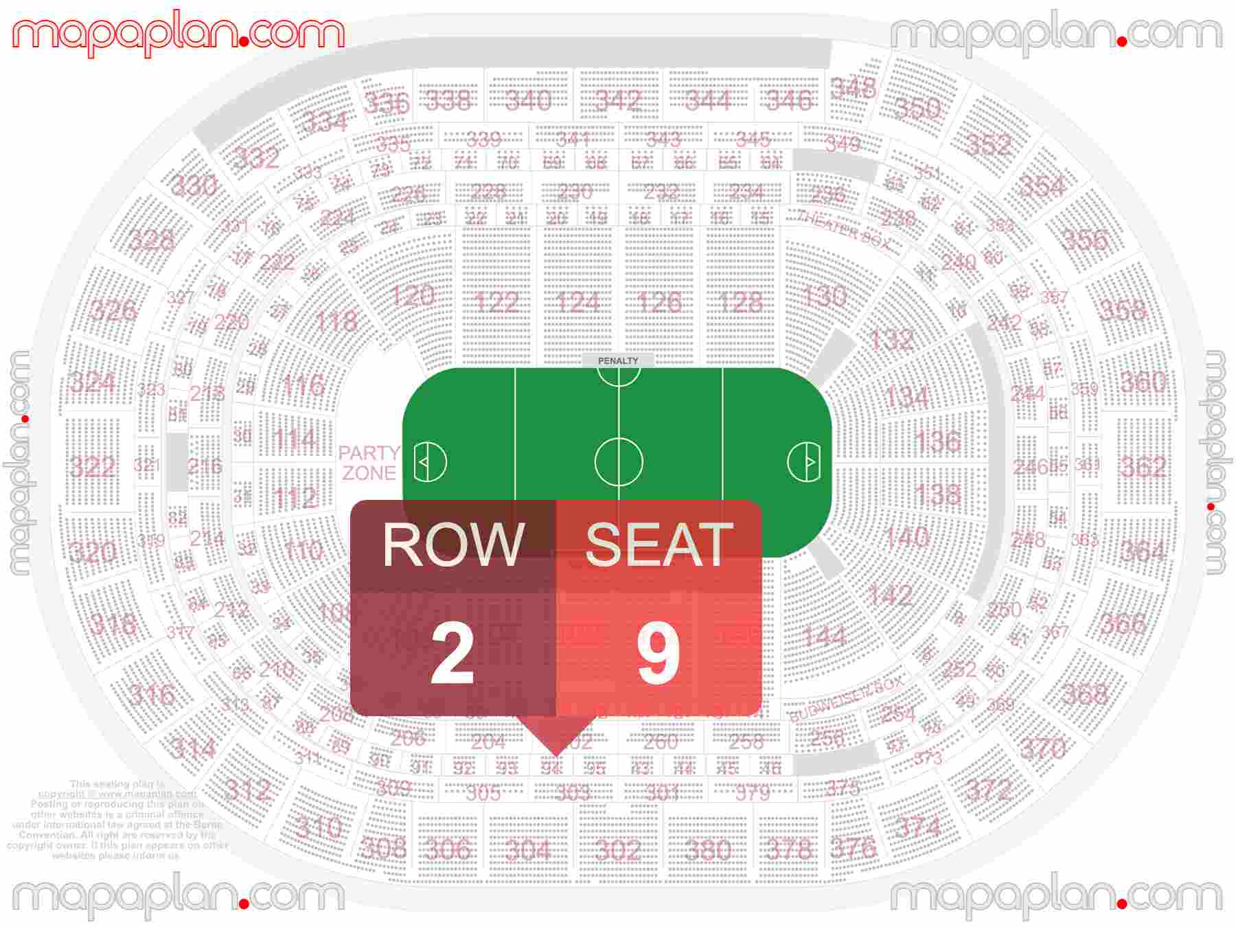 Denver Ball Arena seating chart Colorado Mammoth NLL lacrosse detailed seating chart - 3d virtual seat numbers and row layout