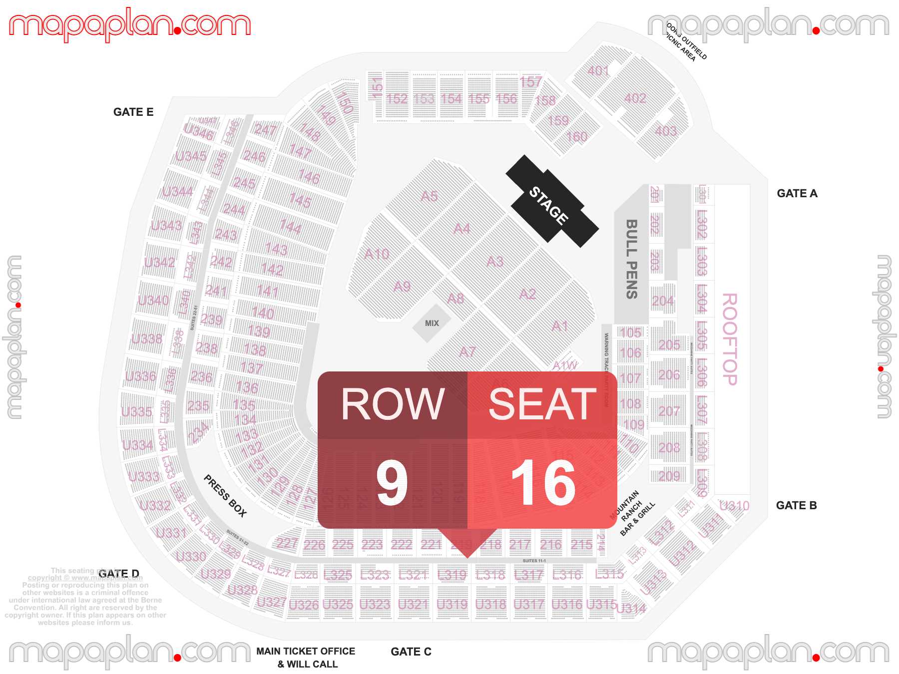 Denver Coors Field seating chart Concert with fully seated floor places seating chart with exact section numbers showing best rows and seats selection 3d layout - Best interactive seat finder tool with precise detailed location data