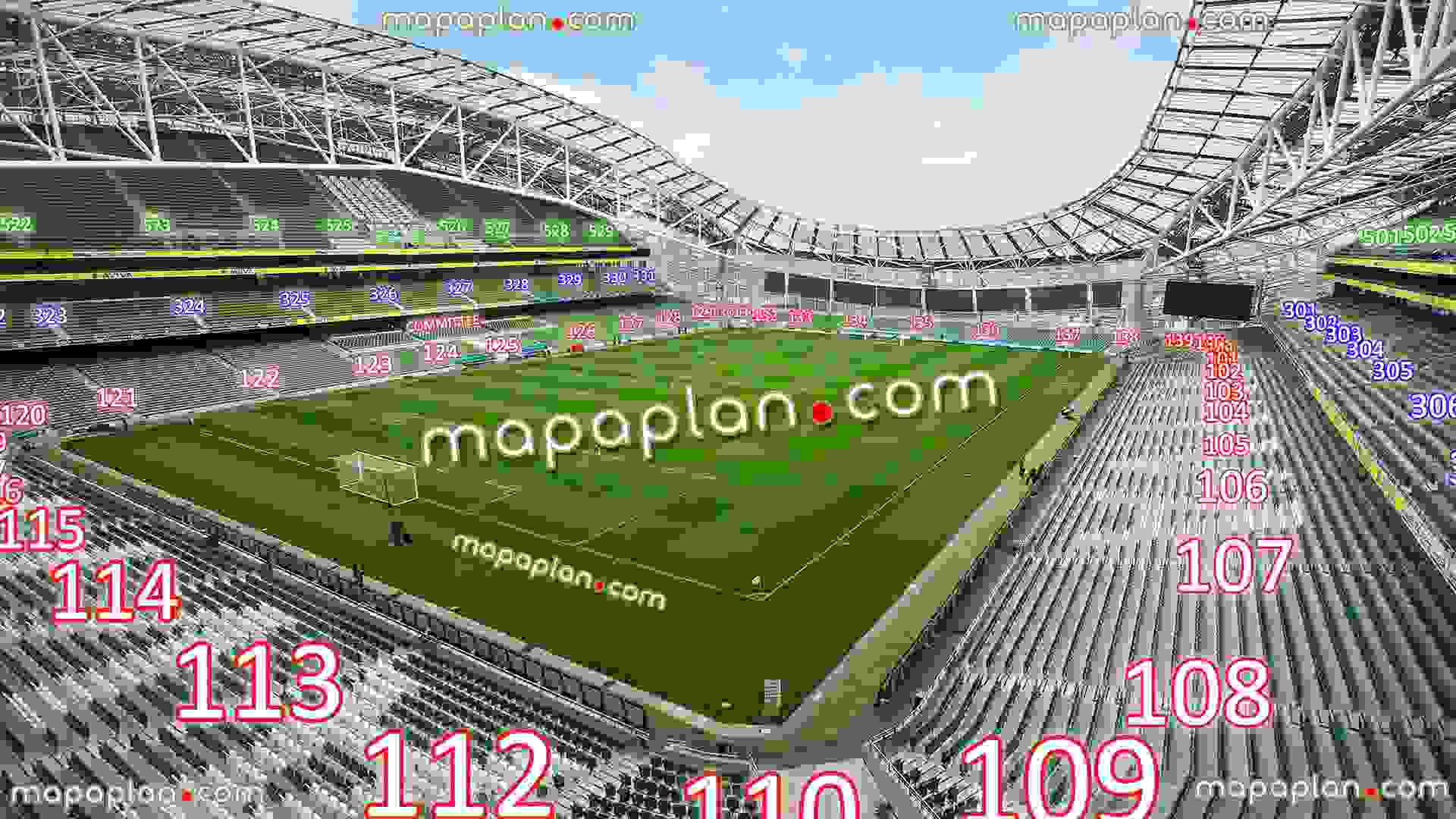 Dublin Aviva Stadium virtual seating chart - View from Block 511 - Row ...