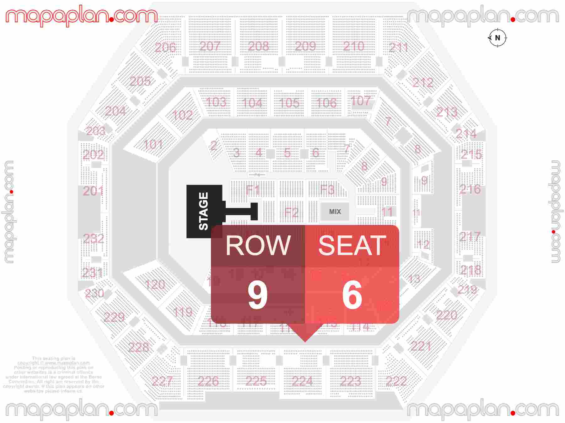 Indianapolis Gainbridge Fieldhouse seating chart Catwalk extended runway concert B-stage seating chart with exact section numbers showing best rows and seats selection 3d layout - Best interactive seat finder tool with precise detailed location data