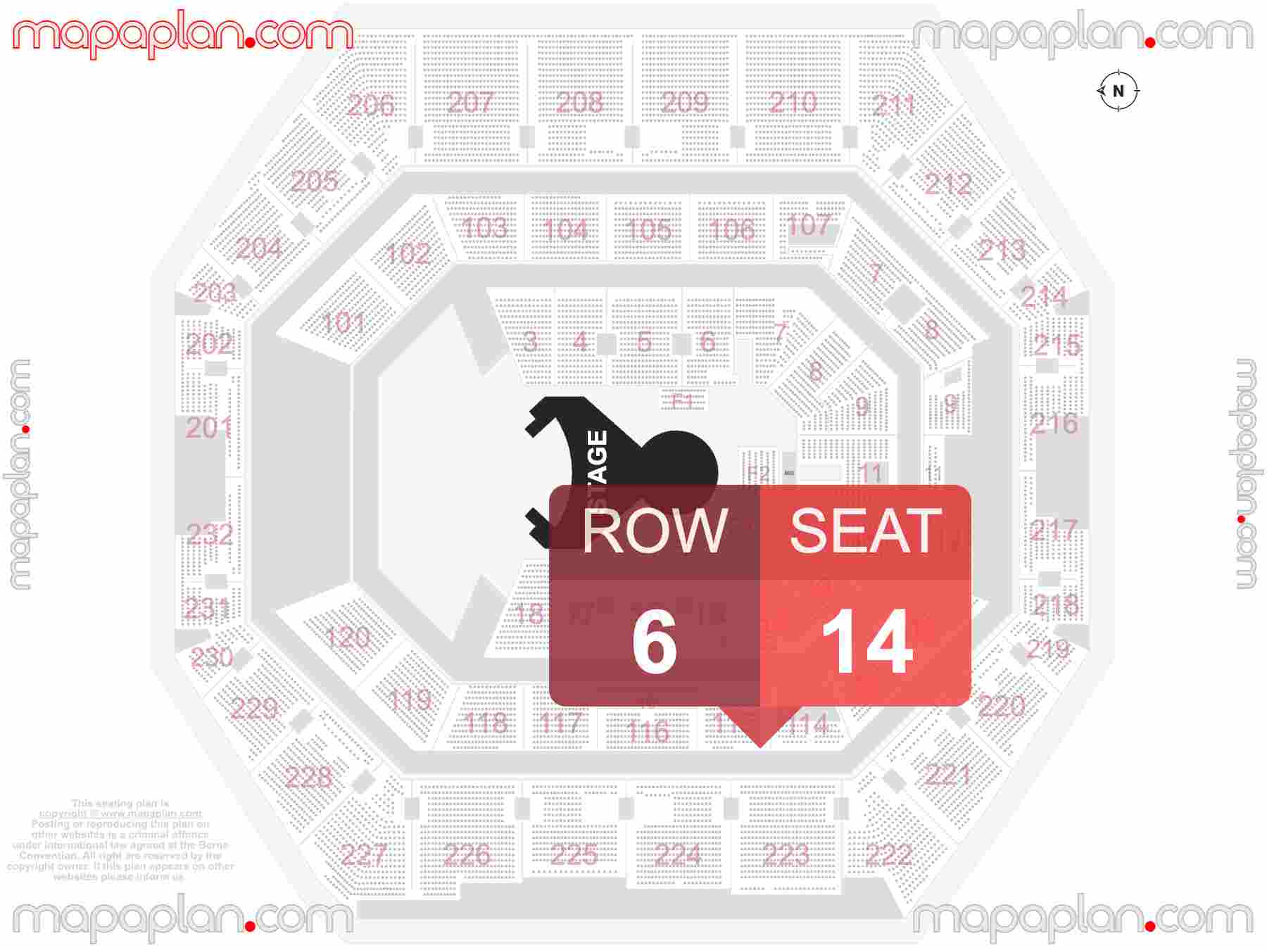 Indianapolis Gainbridge Fieldhouse seating chart Cirque du Soleil seating plan - Interactive map to find best seat and row numbers
