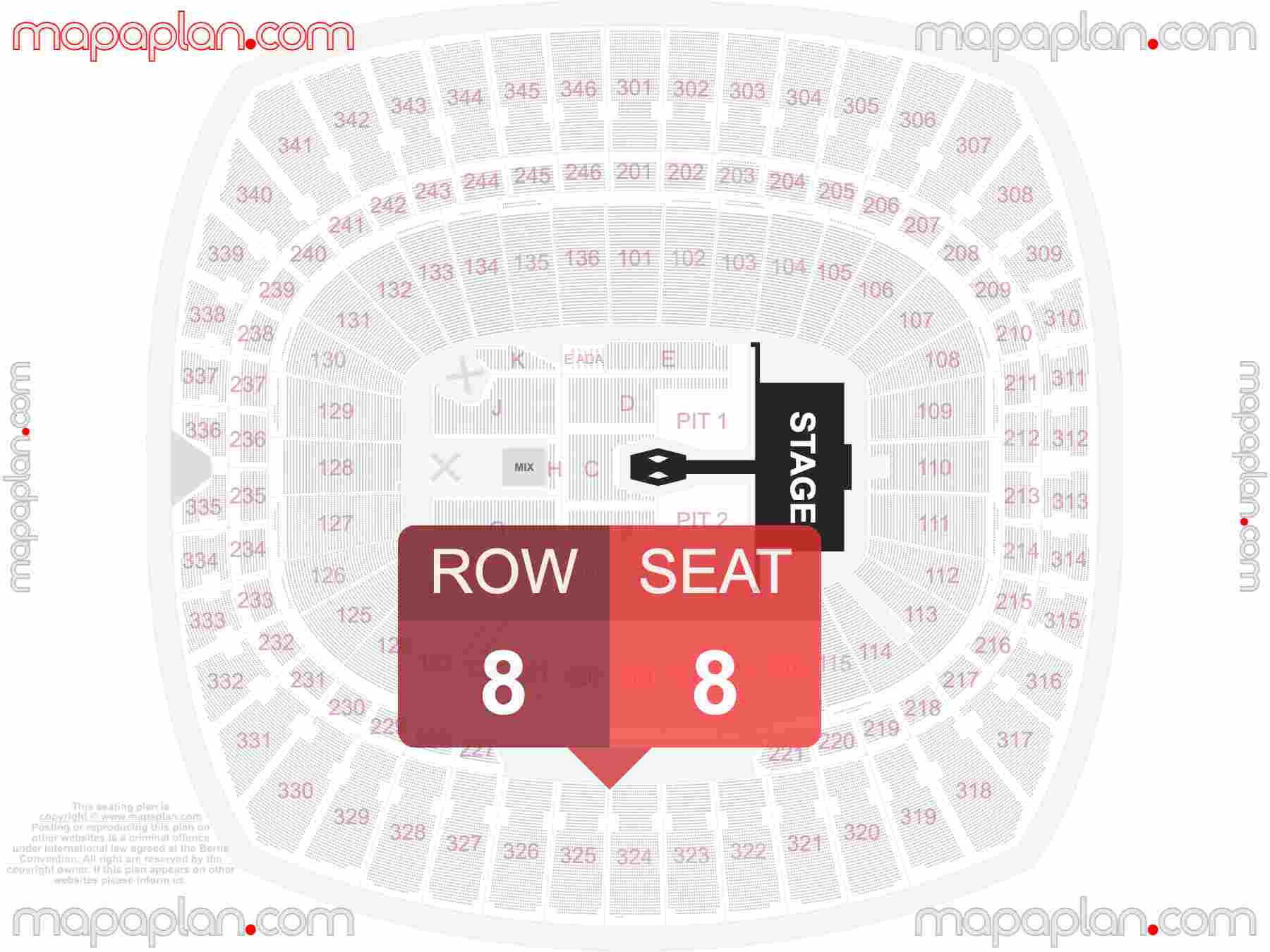 Kansas City GEHA Field Arrowhead Stadium seating chart Concert with extended catwalk runway B-stage & floor general admission PIT standing  seating chart with exact section numbers showing best rows and seats selection 3d layout - Best interactive seat finder tool with precise detailed location data