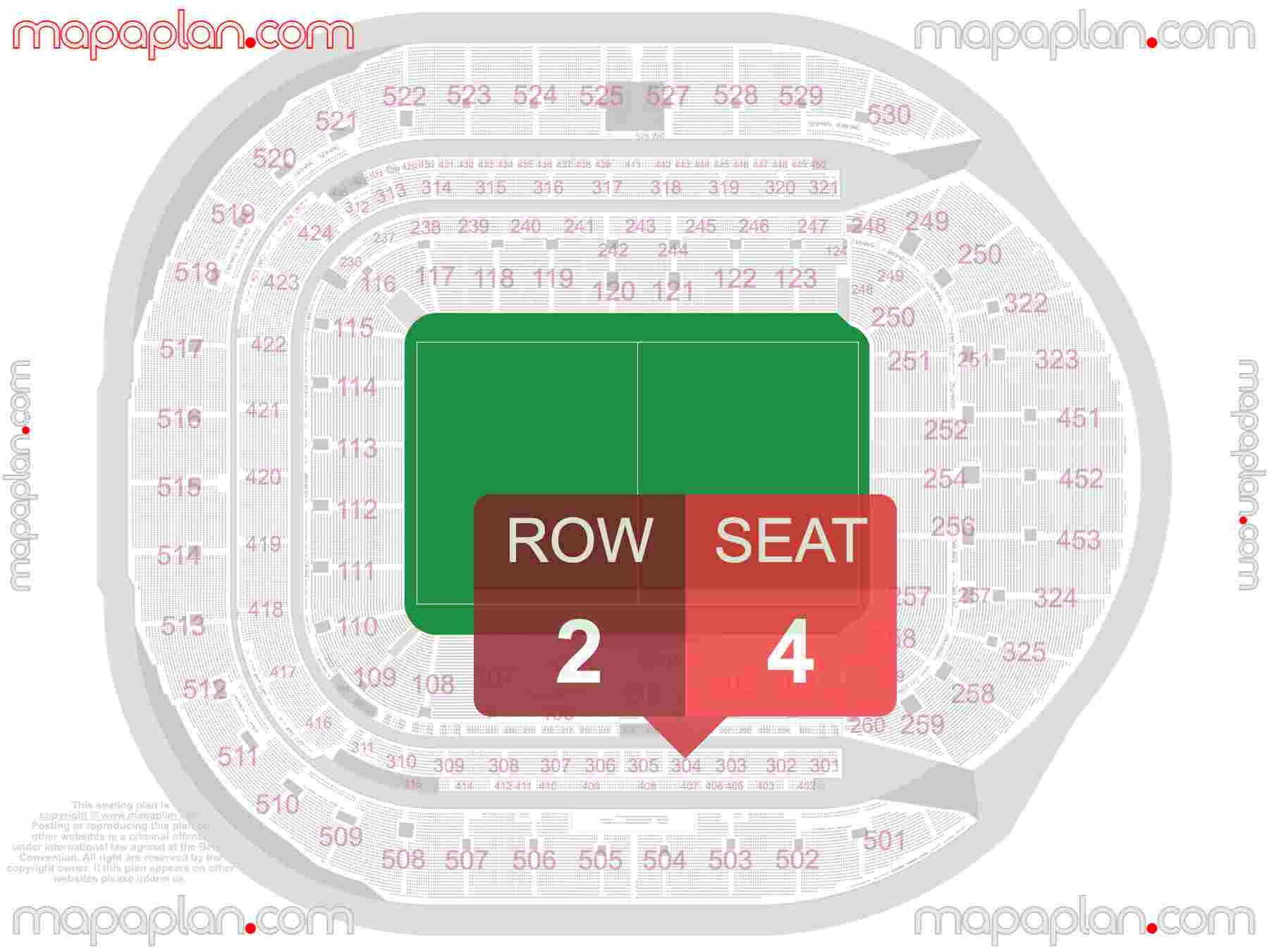 London Tottenham Hotspur Stadium seating plan Tottenham Hotspur detailed seat numbers and row numbering plan with interactive map chart layout