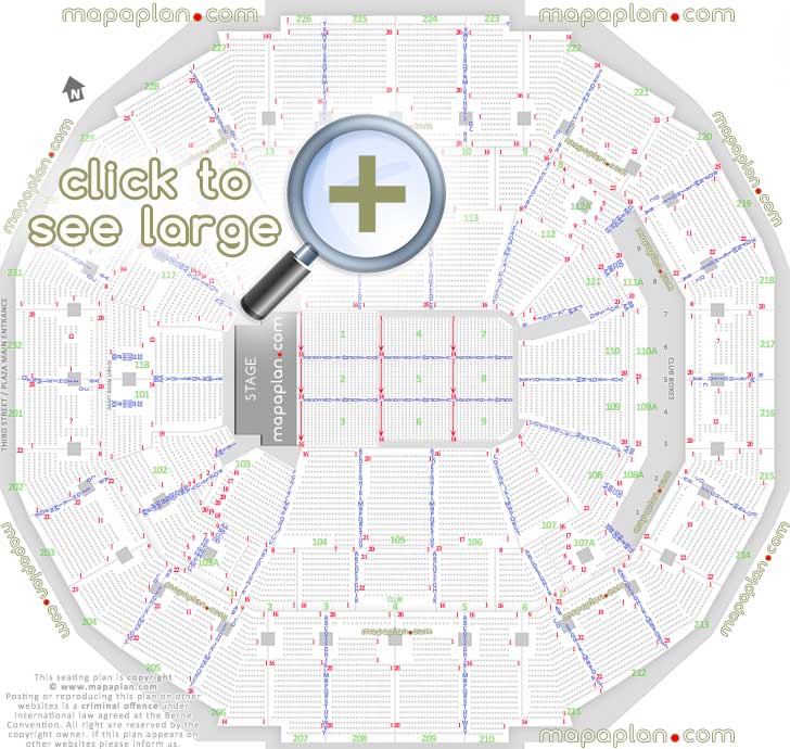 FedExForum Seating Chart & Map