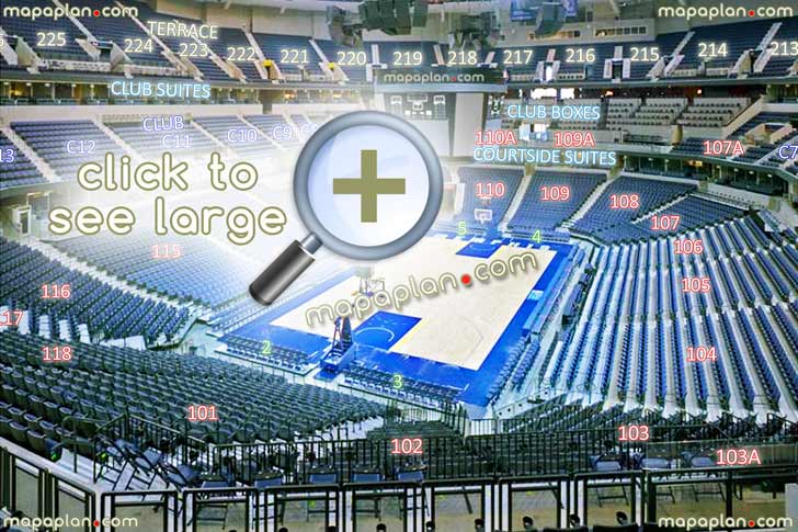 FedExForum seat & row numbers detailed seating chart, Memphis ...
