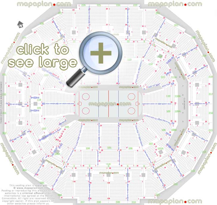 FedExForum seat & row numbers detailed seating chart, Memphis