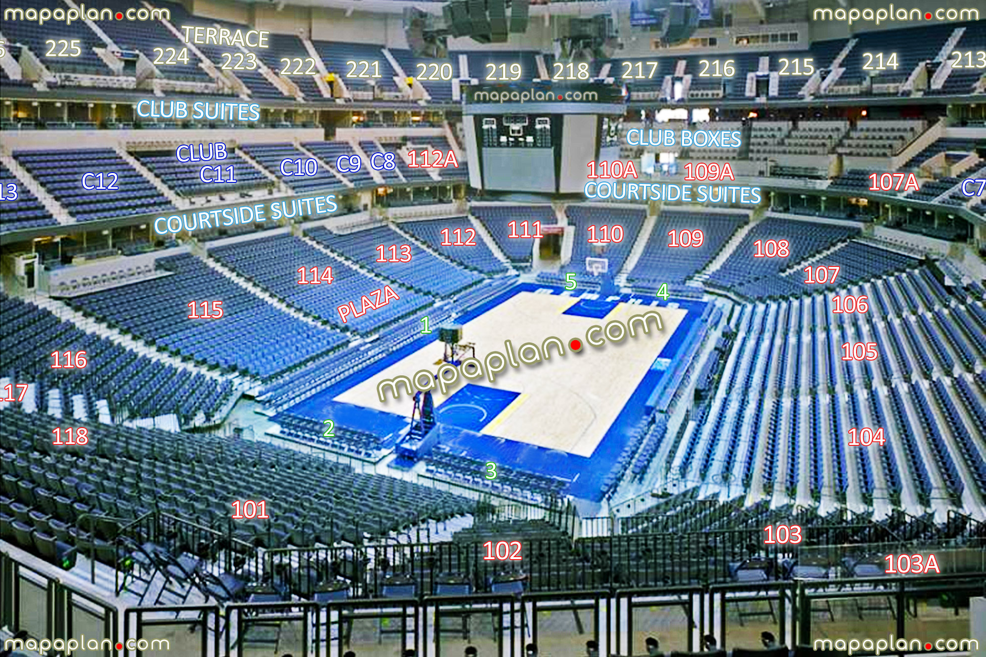 Memphis FedExForum Seating Map View From Section 102 Row HH Seat 6 Grizzlies Basketball