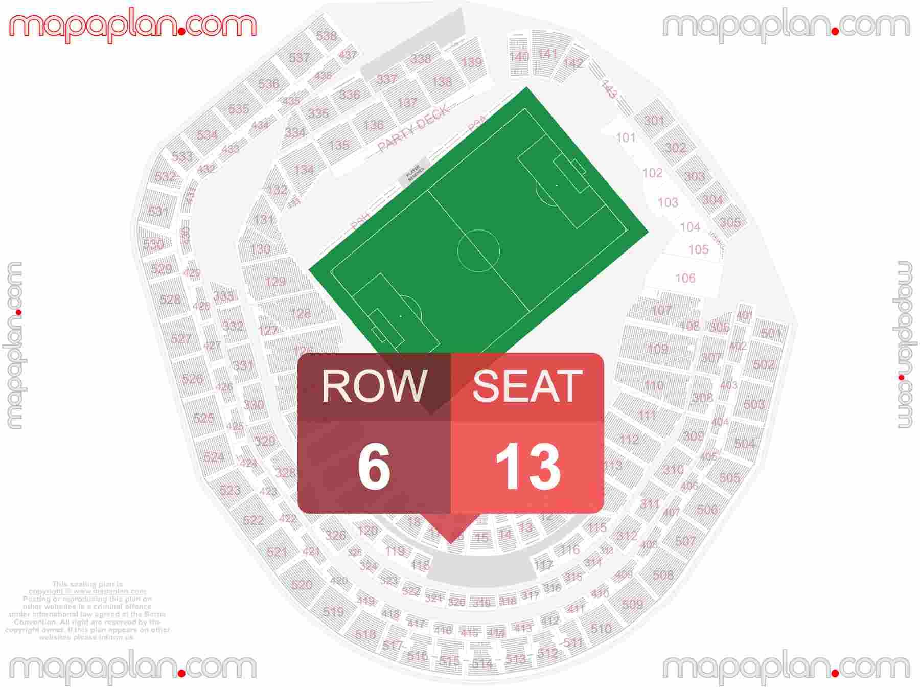 New York Citi Field seating chart Concert & New York City FC Soccer inside capacity view arrangement plan - Interactive virtual 3d best seats & rows detailed stadium image configuration layout