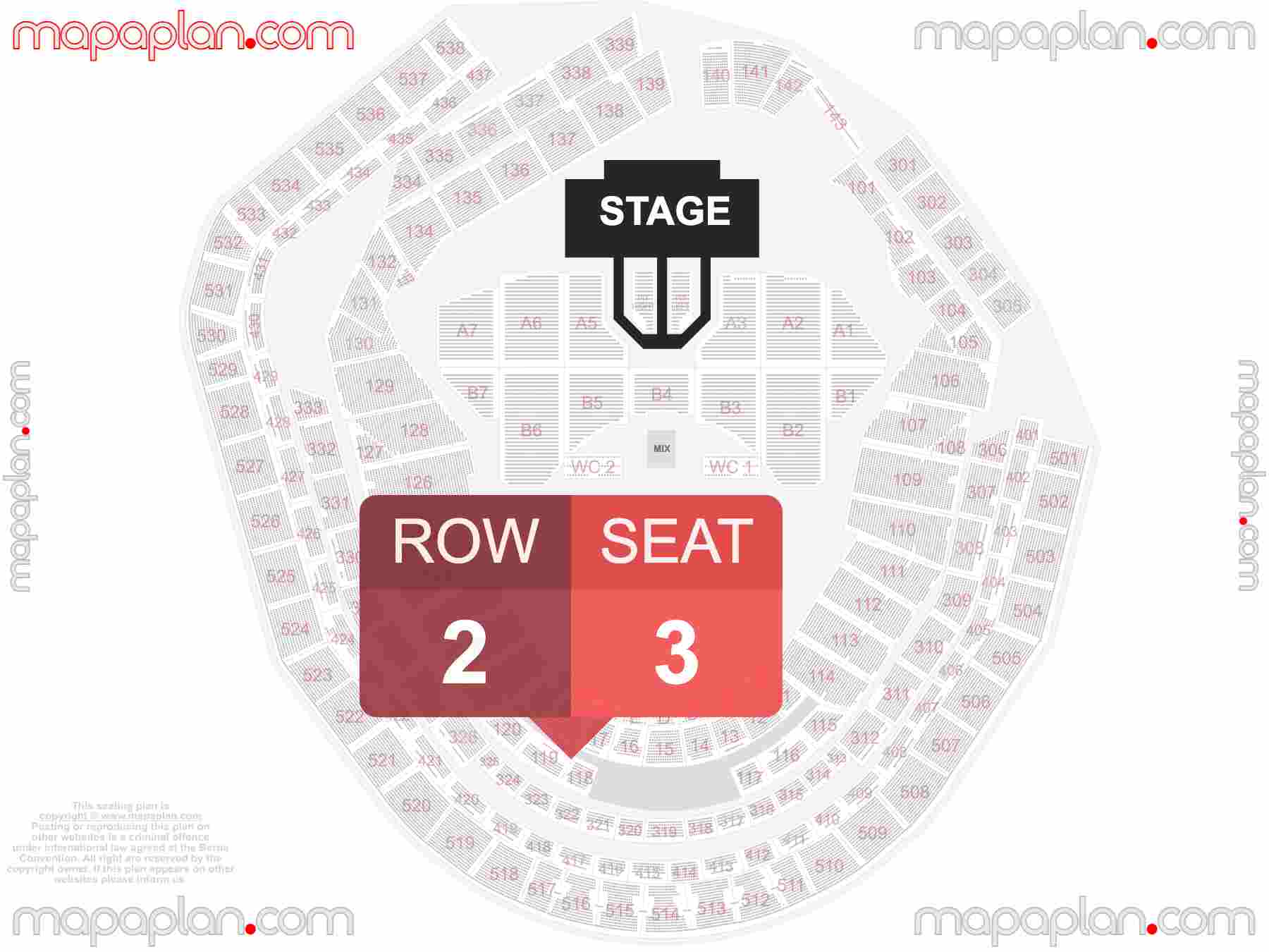 New York Citi Field seating chart Concert with extended catwalk runway B-stage seating chart with exact section numbers showing best rows and seats selection 3d layout - Best interactive seat finder tool with precise detailed location data