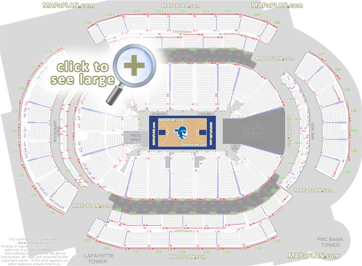 Prudential Center, Newark NJ - Seating Chart View