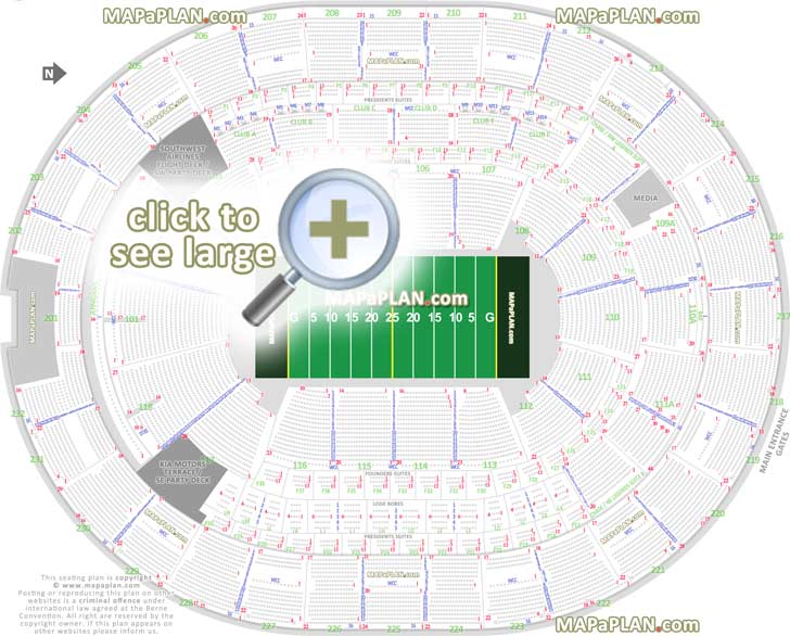 Amway Center seat & row numbers detailed seating chart, Orlando