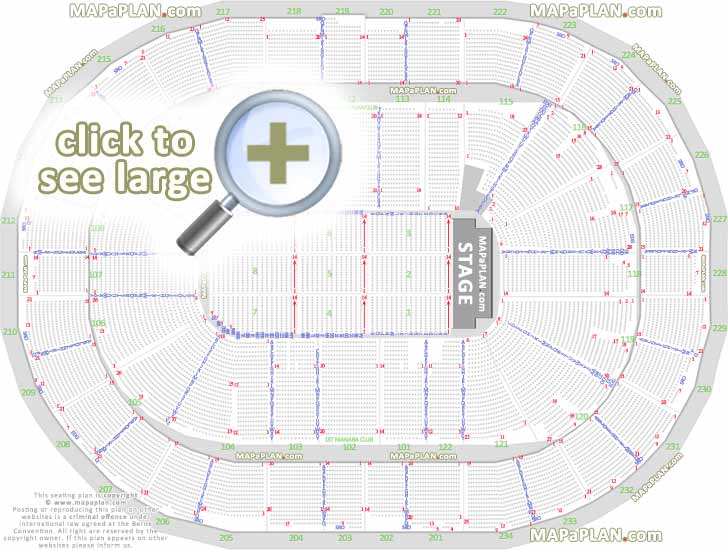 PPG Paints Arena seat & row numbers detailed seating chart, Pittsburgh