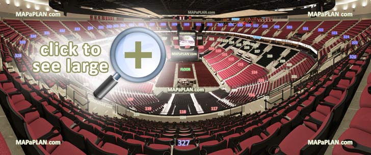 Moda Center (Rose Garden Arena) seat & row numbers detailed seating ...