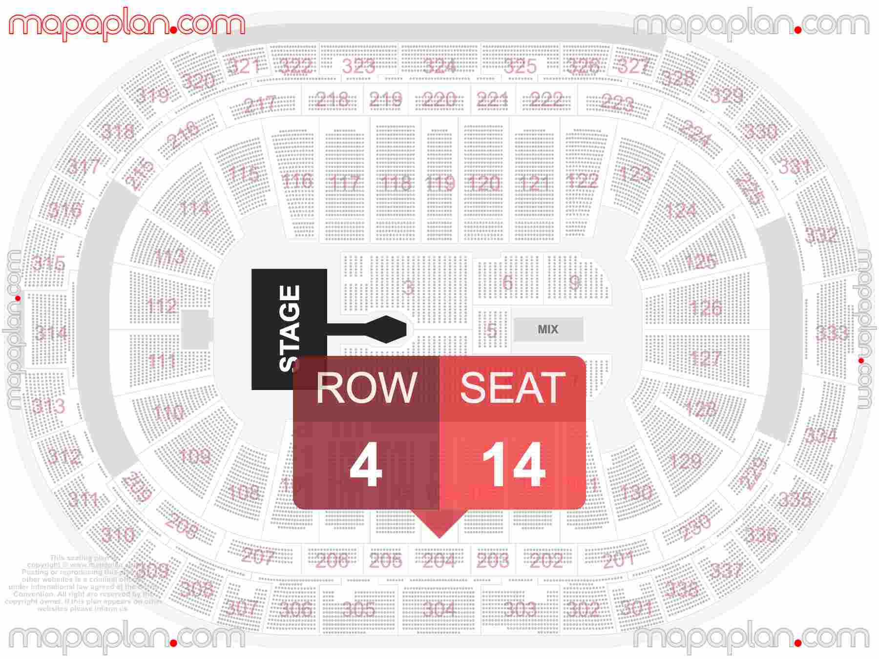 Raleigh PNC Arena seating chart Concert with extended catwalk runway B-stage seating chart with exact section numbers showing best rows and seats selection 3d layout - Best interactive seat finder tool with precise detailed location data