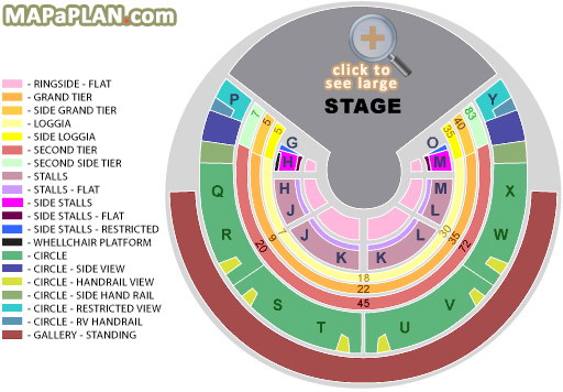 Royal Albert Hall Seating Plan 20 Cirque Du Soleil Side Stalls Flat Chart 