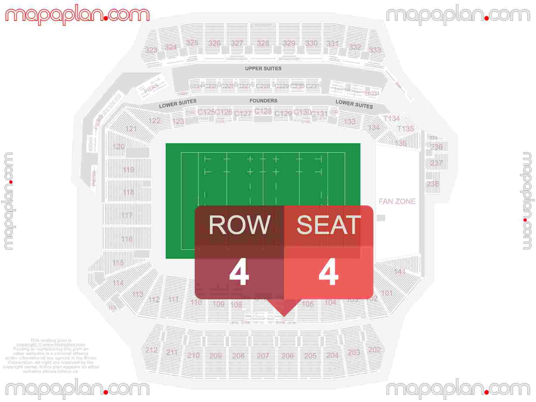 San Diego Snapdragon Stadium seating chart Rugby seating chart with exact section numbers showing best rows and seats selection 3d layout - Best interactive seat finder tool with precise detailed location data
